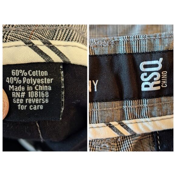 RSQ Chino London Skinny plaid pants  Sz 28 - Picture 3 of 9